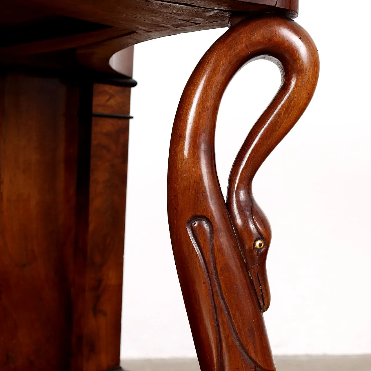 Mahogany console with cherry drawers, 19th century 5