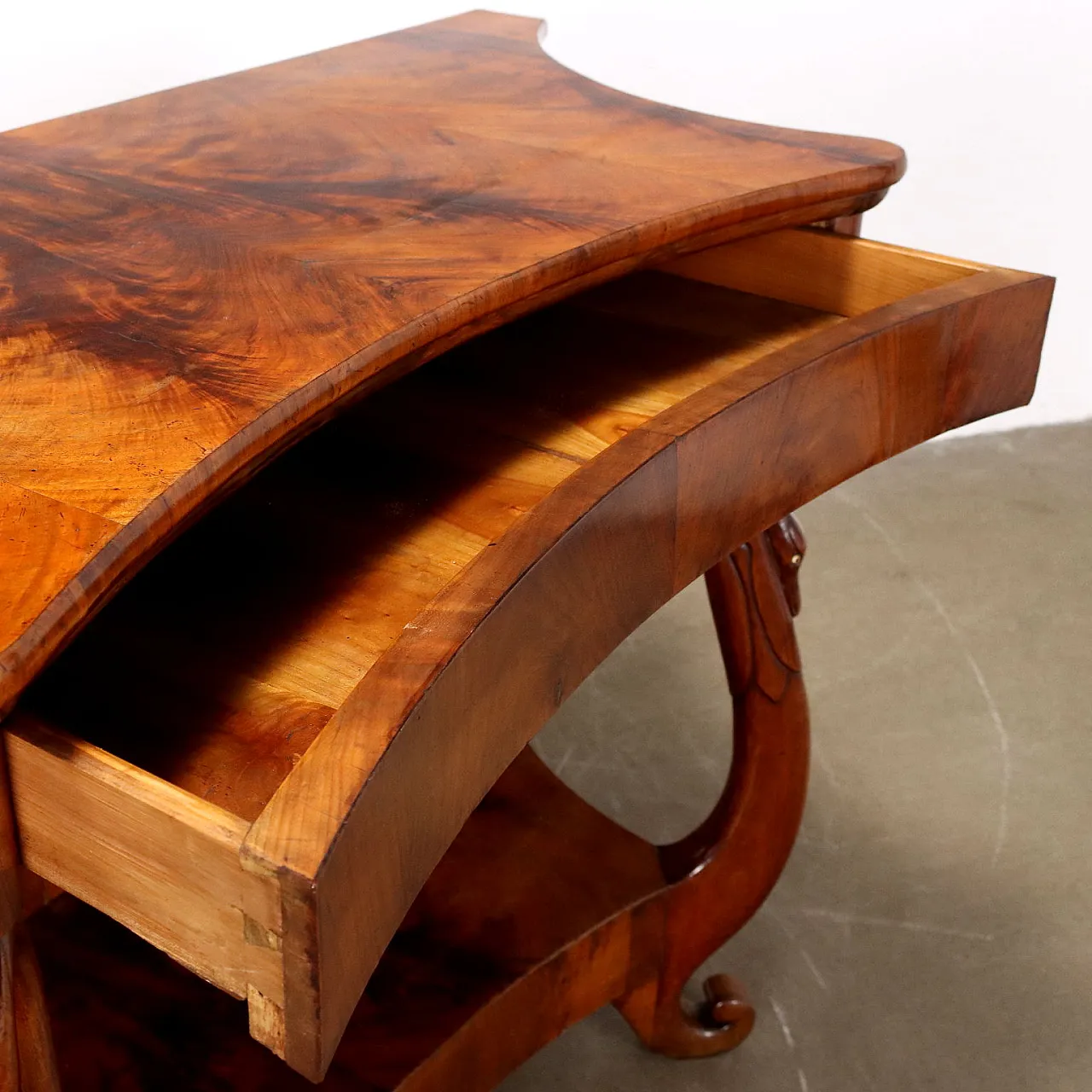 Mahogany console with cherry drawers, 19th century 6