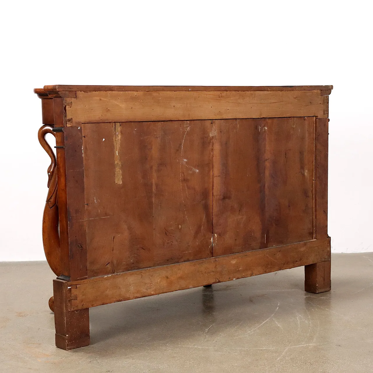 Mahogany console with cherry drawers, 19th century 8