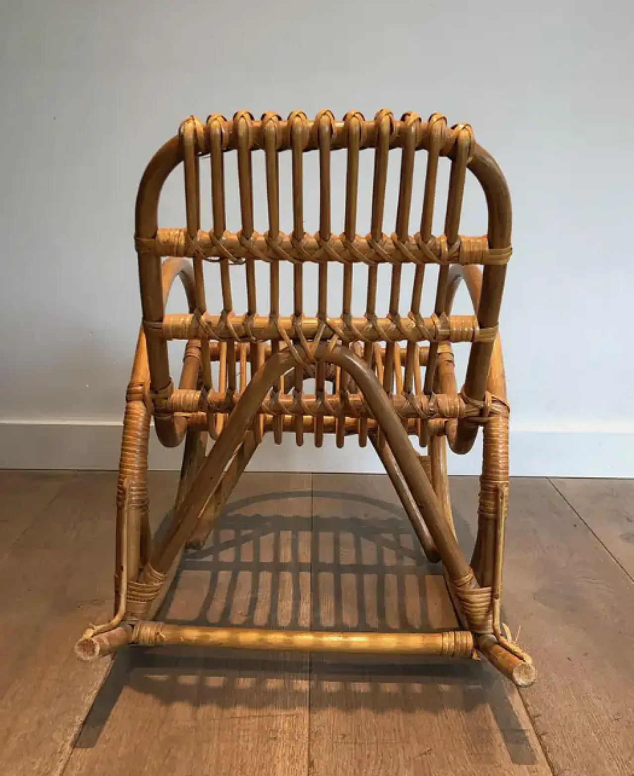 Children rattan rocking chair, 1970s 11