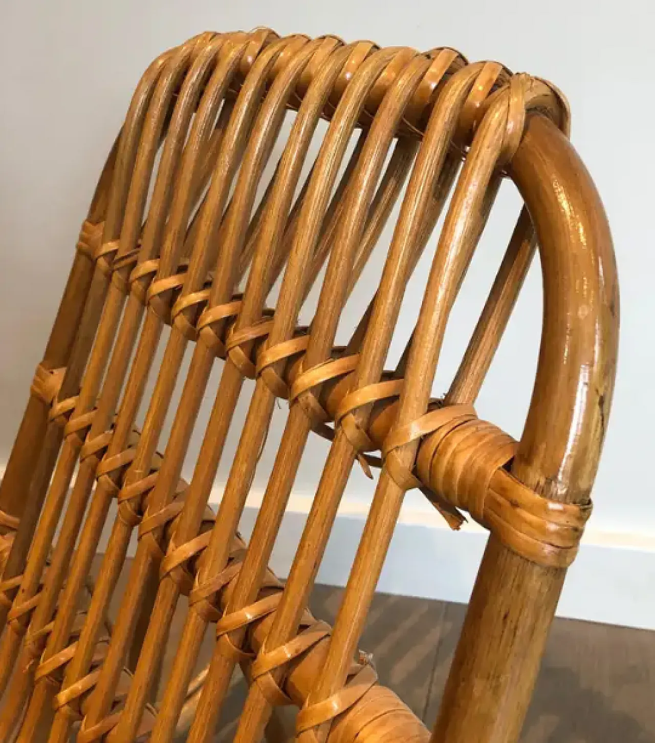 Children rattan rocking chair, 1970s 13