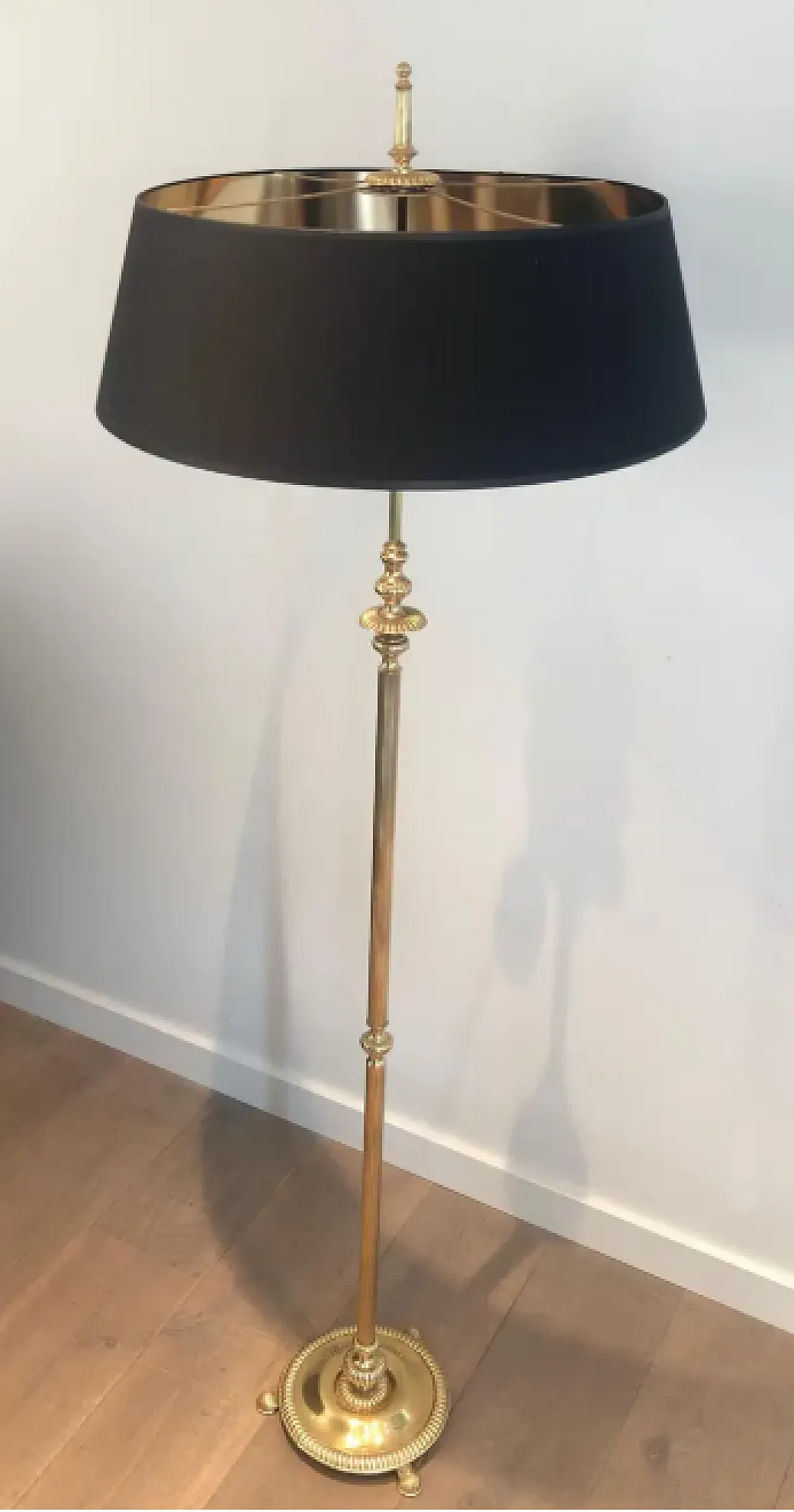 Brass floor lamp by Maison Jansen, 1940s 3