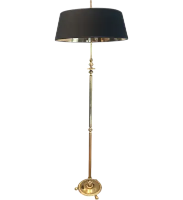 Brass floor lamp by Maison Jansen, 1940s