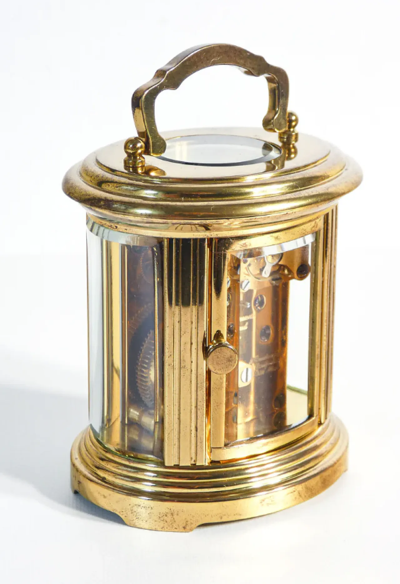 Officier clock with travel case by Matthew Norman, late 20th century 6