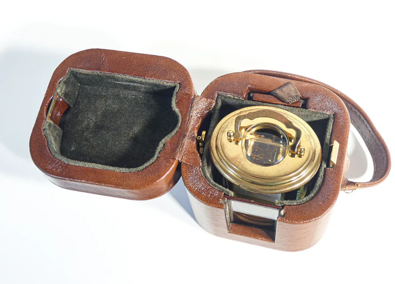 Officier clock with travel case by Matthew Norman, late 20th century 12