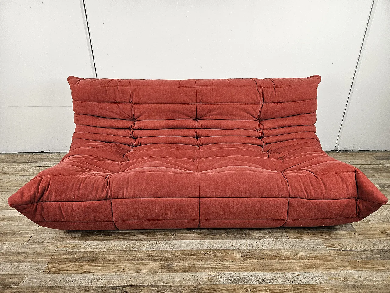 Divano angolare Togo di M. Ducaroy per Ligne Roset rosso, anni '70 4