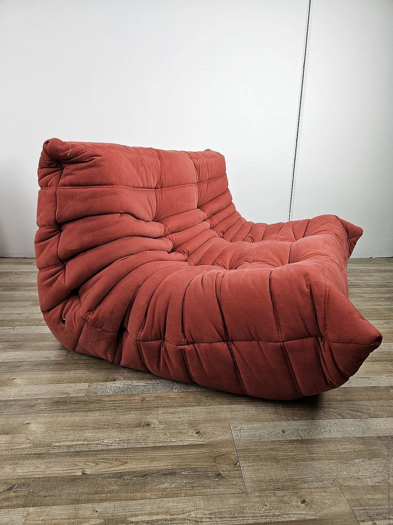 Divano angolare Togo di M. Ducaroy per Ligne Roset rosso, anni '70 8