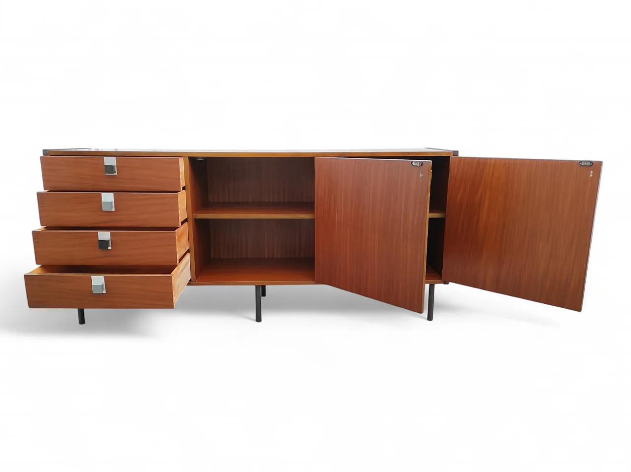 Teak wood sideboard, 1960s 2