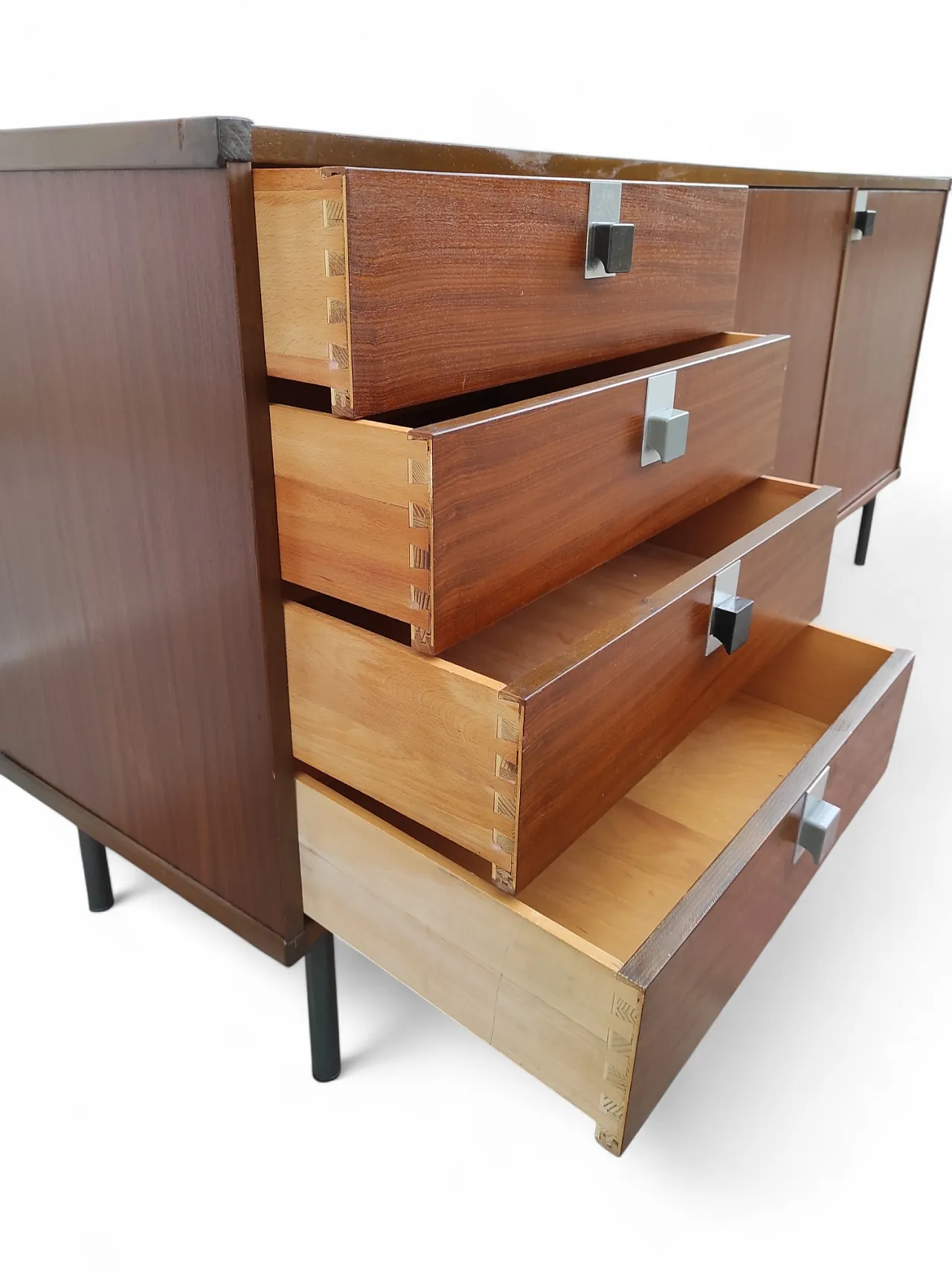 Teak wood sideboard, 1960s 5