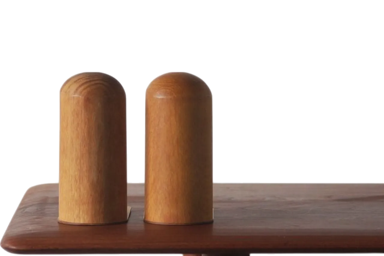 Pair of Mid-Century wooden bookends, 1960s 4