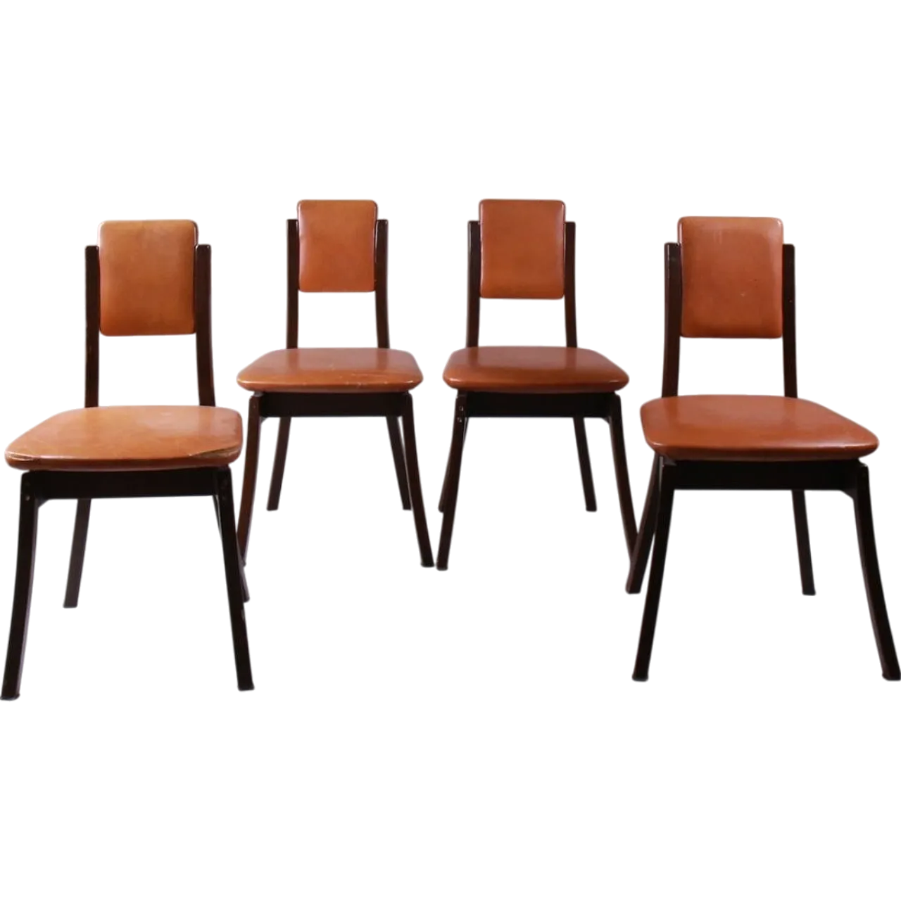 4 S-11 Chairs by Angelo Mangiarotti for Sorgente Del Mobile, 1960s 10