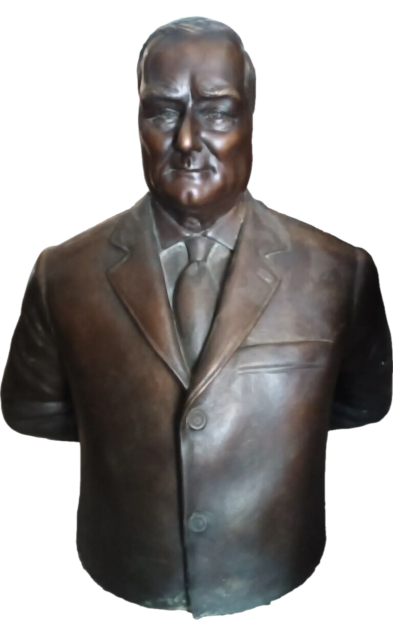 Busto maschile in bronzo di A. Mandelli, primo '900 5