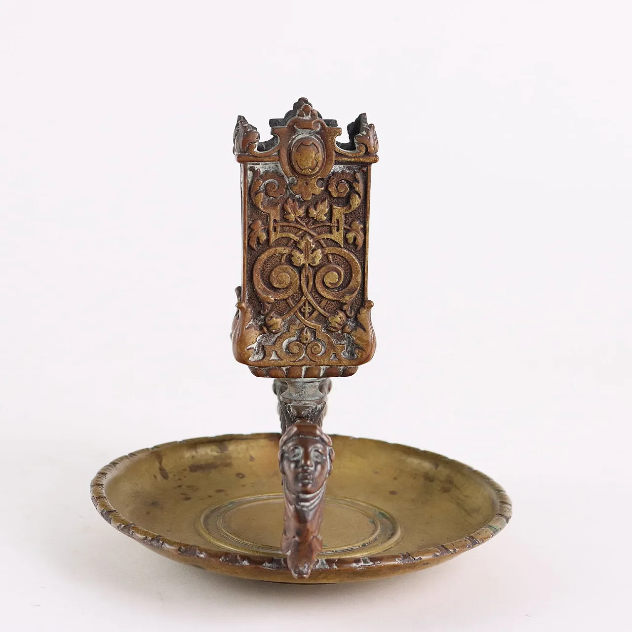 Bronze candlestick, 19th century 8