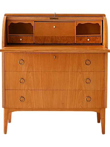 Secretaire scandinavo con ribaltina