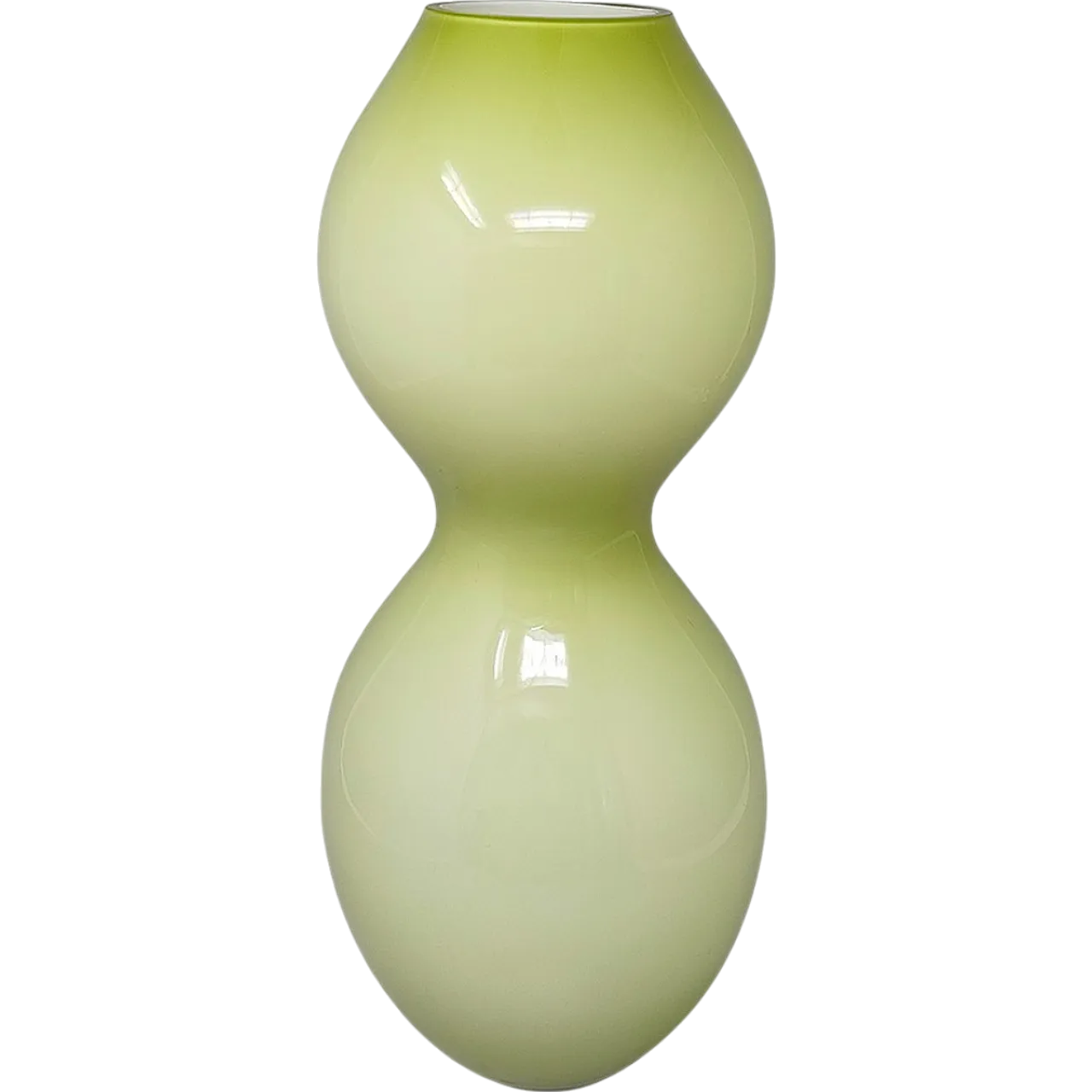 Space Age green vase in Murano glass, 70s 9