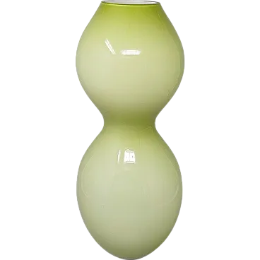 Space Age green vase in Murano glass, 70s