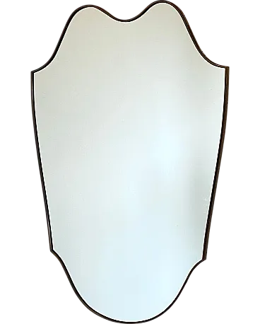 1950s brass mirror