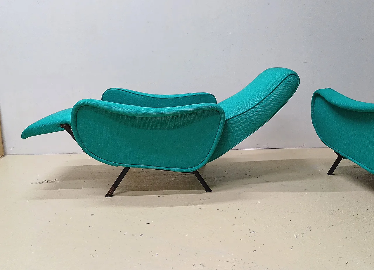 Pair of Lady armchairs by Marco Zanuso, '60s 3