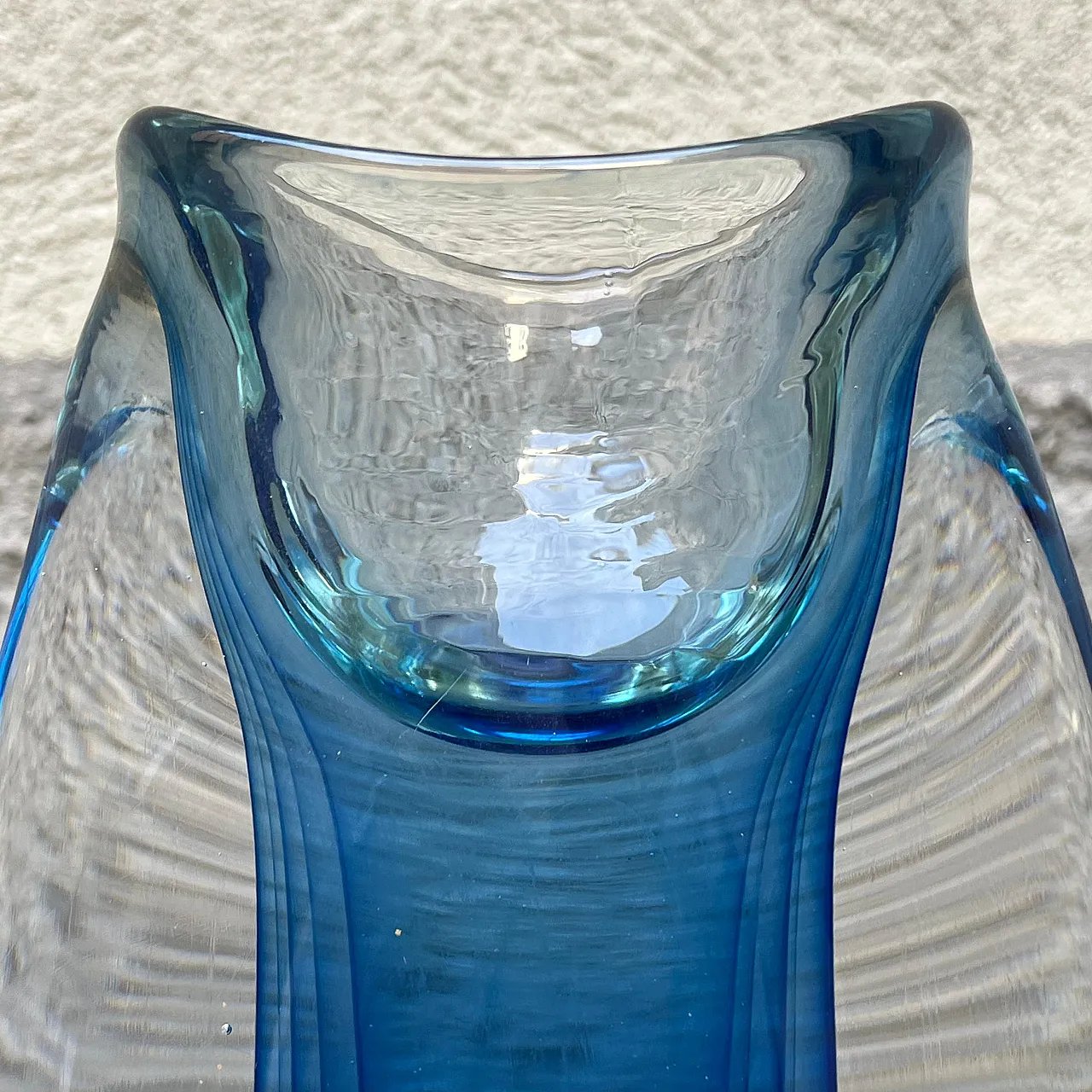 Submerged glass aquarium vase attributed to Flavio Poli, 1960s 8