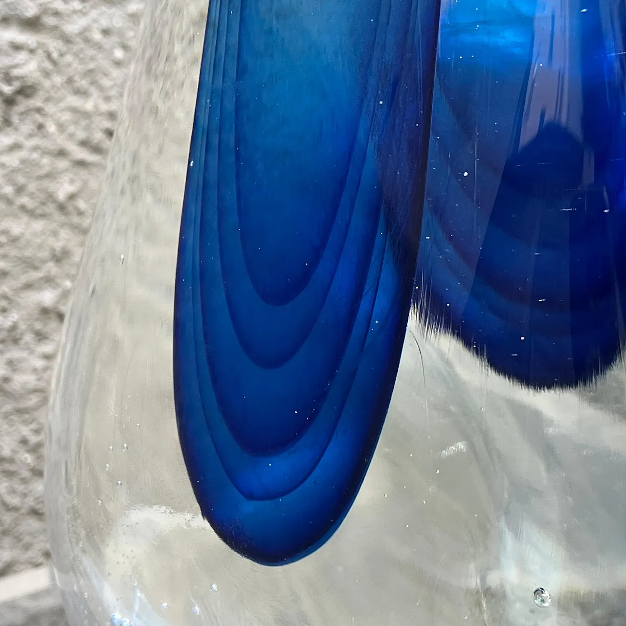 Submerged glass aquarium vase attributed to Flavio Poli, 1960s 16