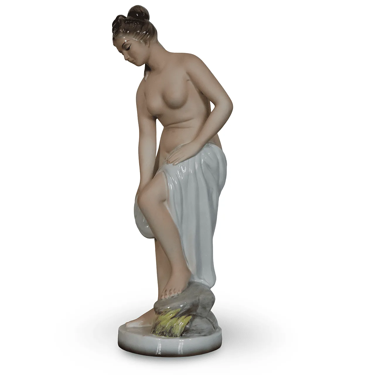 Scultura in Ceramica figura femminile al bagno Favaro e Cecchetto '30s 3