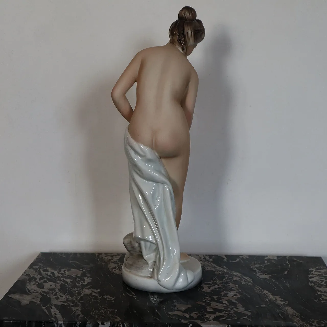 Scultura in Ceramica figura femminile al bagno Favaro e Cecchetto '30s 5