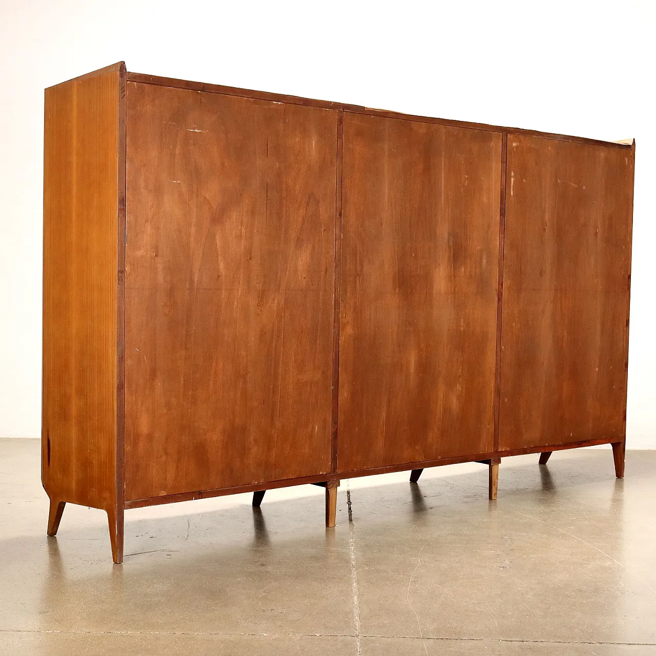 Mahogany and mirror wardrobe by Palazzi dell'Arte Cantù, 1960s 10