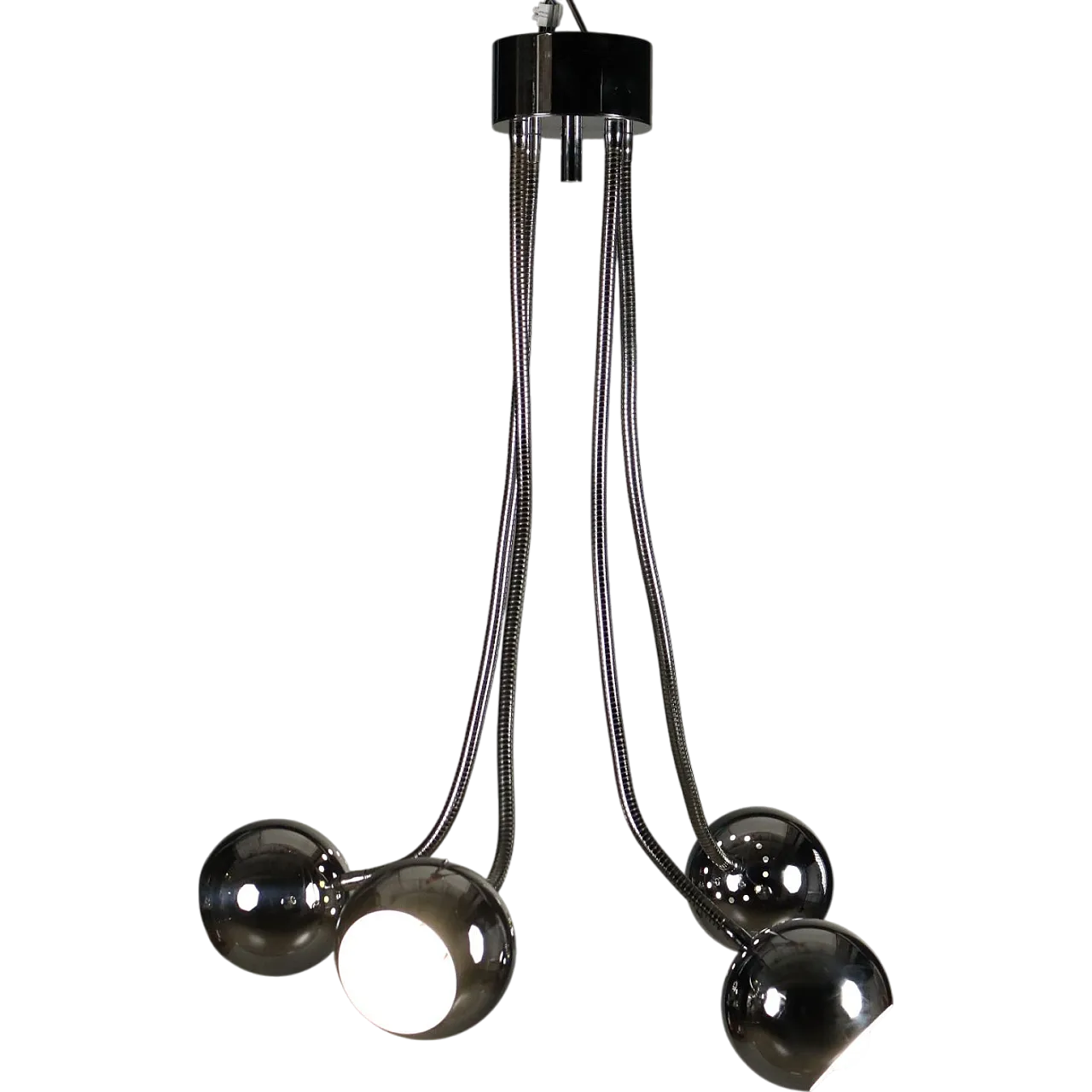 Ceiling lamp chromed metal, 1960s-1970s 10