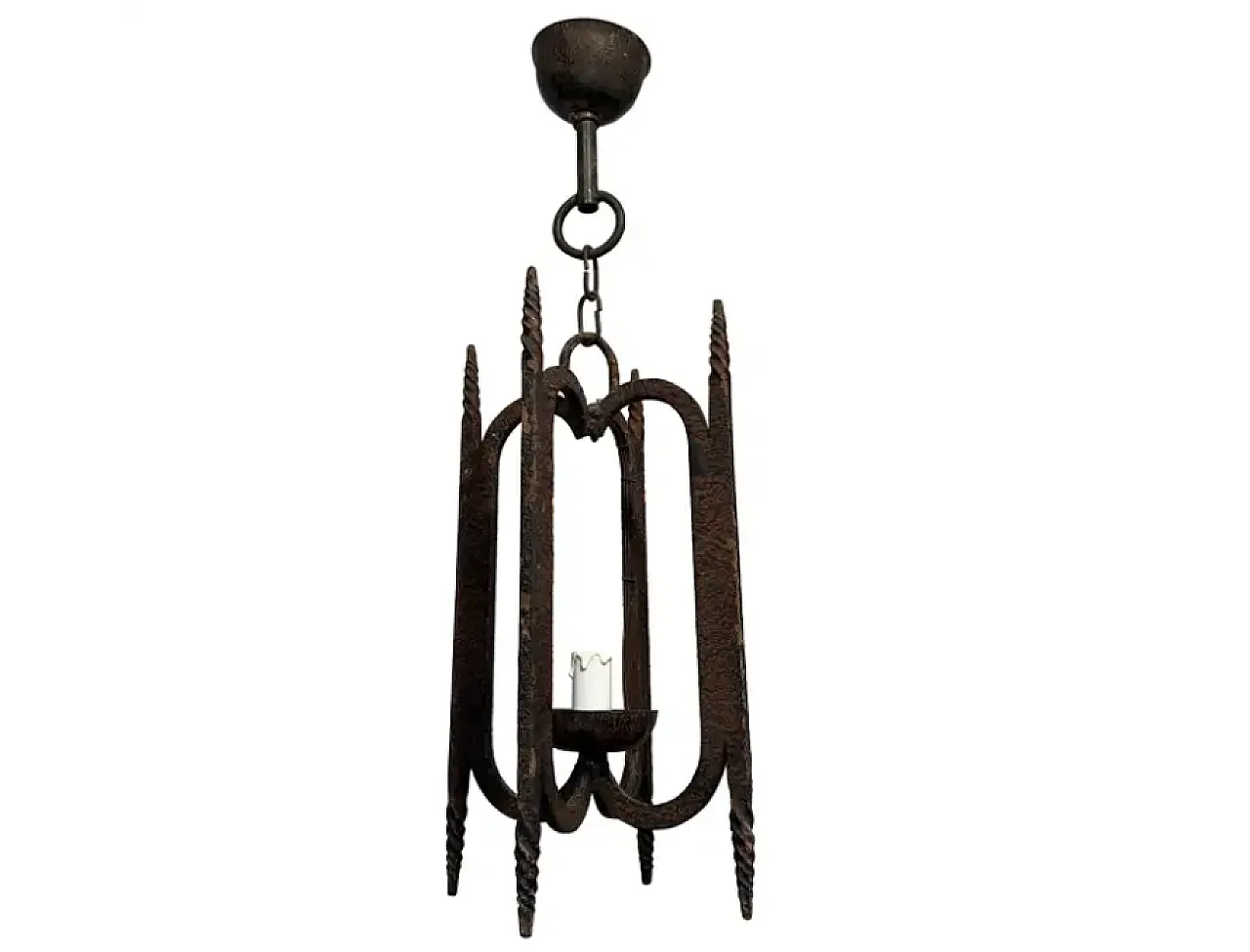 Wrought iron lantern, 1950s 1