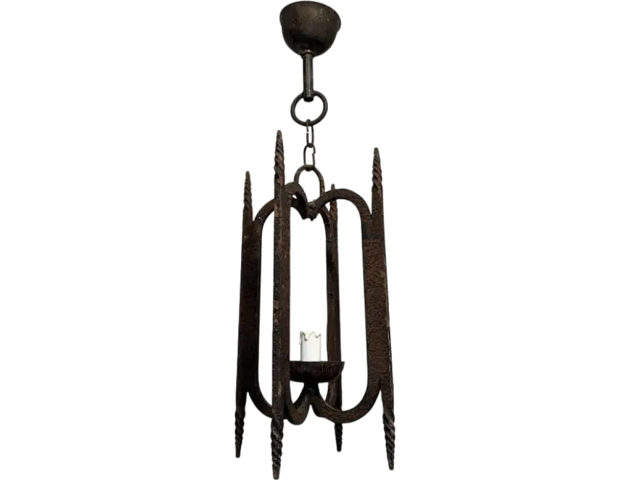 Wrought iron lantern, 1950s 9