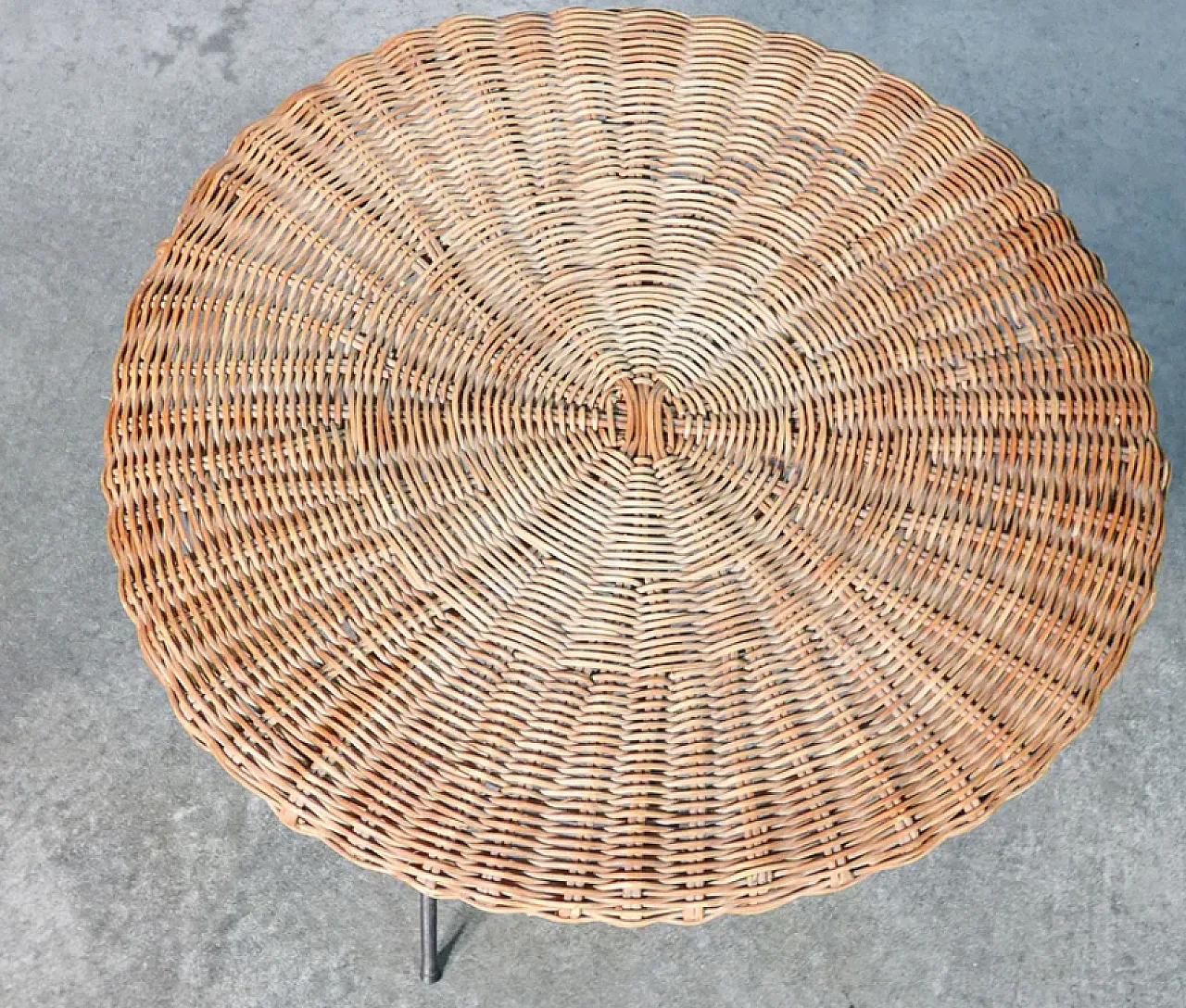 Wicker chair and coffee table, 1960s 9