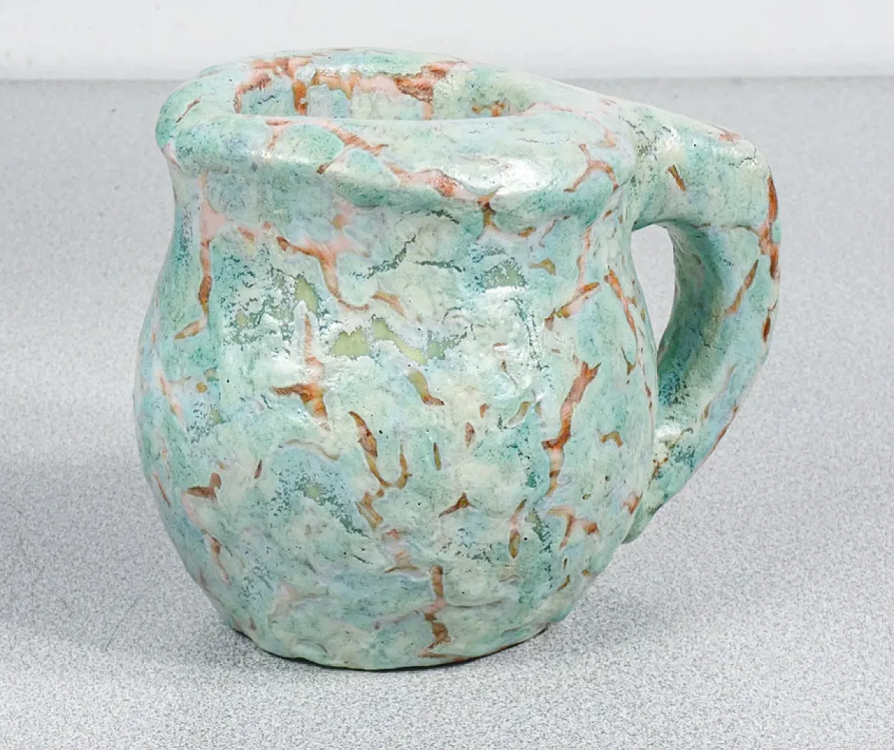 Glazed ceramic jug by Lenci, 1940s 2