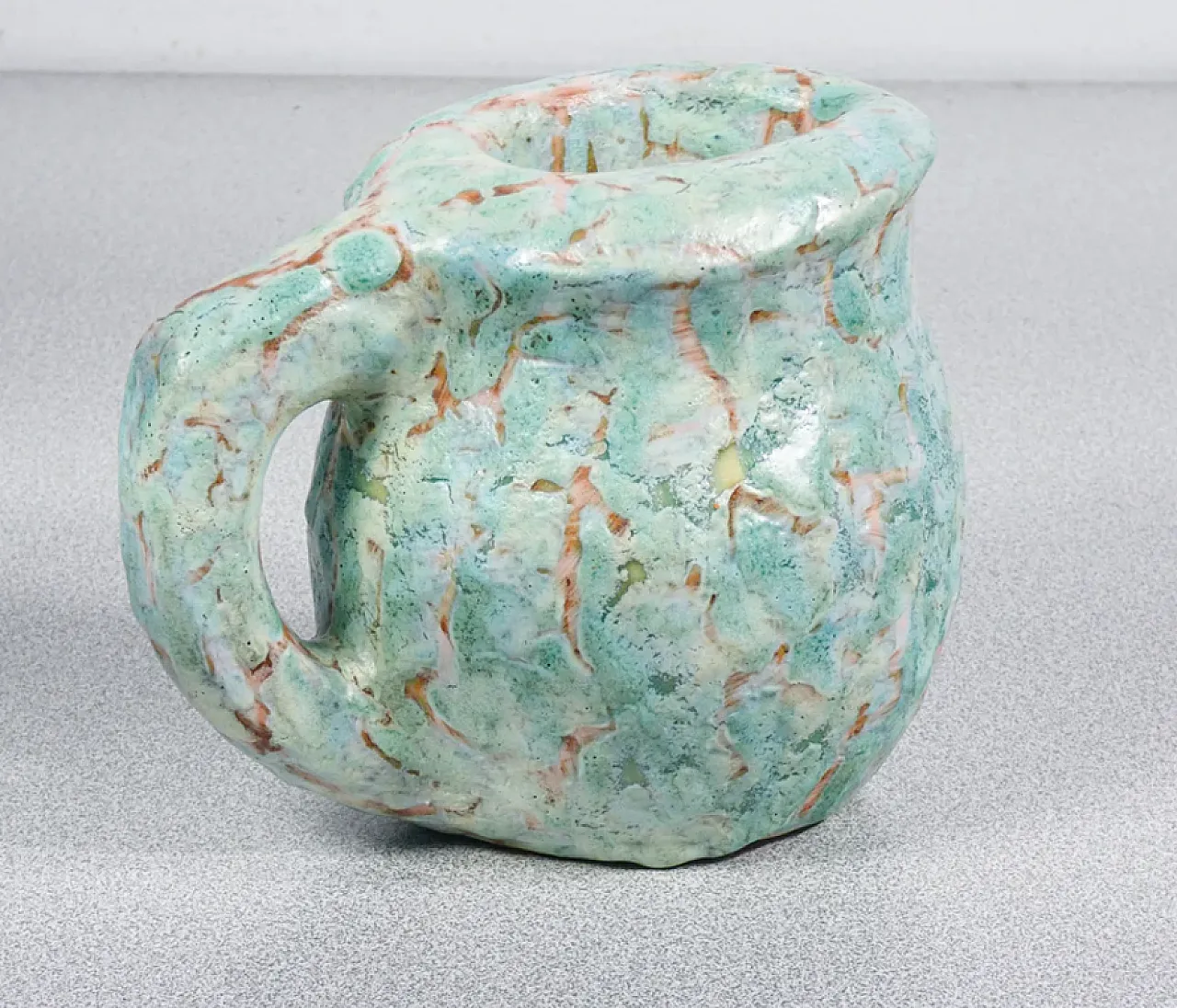 Glazed ceramic jug by Lenci, 1940s 6