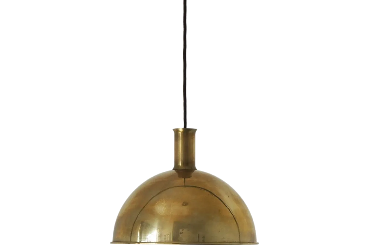 Ceiling lamp in brass by Florian Schulz, 1970s 5