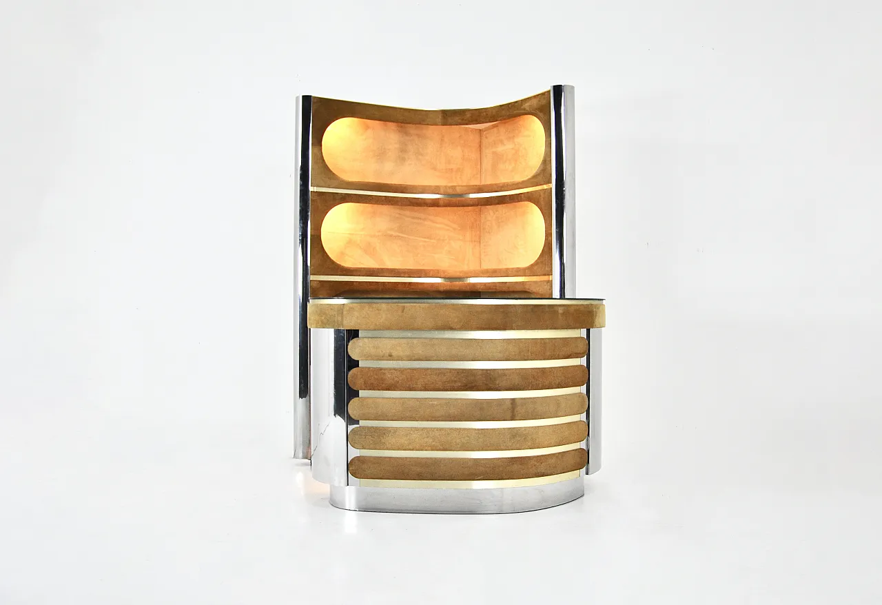 Bar set attributed to Willy Rizzo, 1970s 1