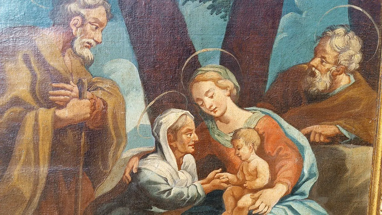 Sacra Famiglia, olio su tela, '700 3