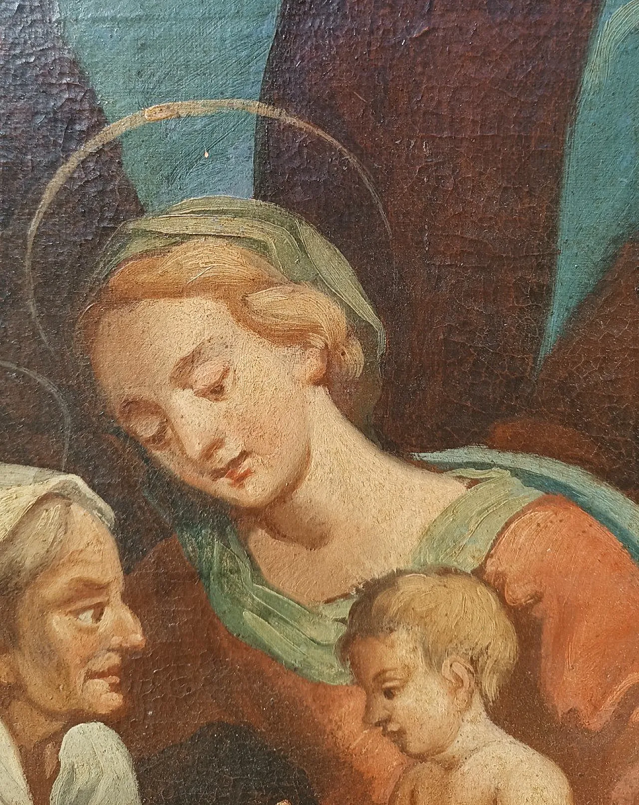 Sacra Famiglia, olio su tela, '700 8