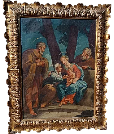 Sacra Famiglia, olio su tela, '700