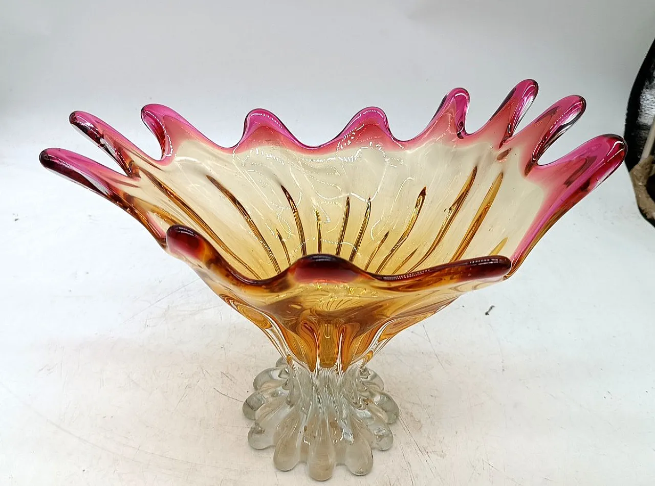 Vaso in vetro di Murano, anni '50 1