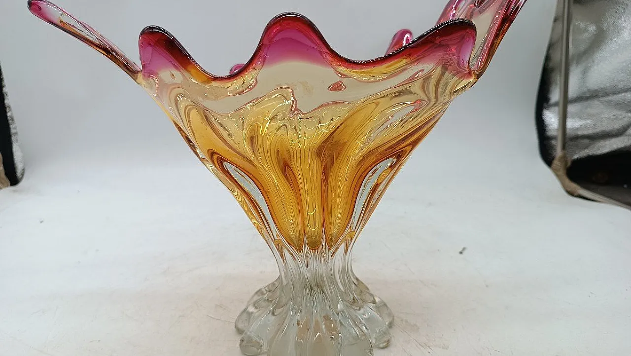 Vaso in vetro di Murano, anni '50 3