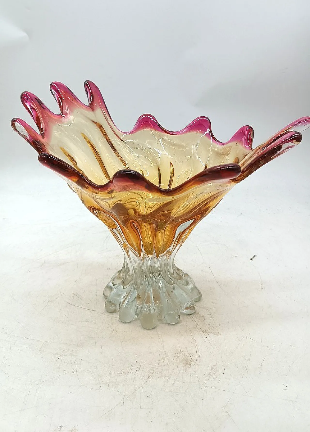 Vaso in vetro di Murano, anni '50 4