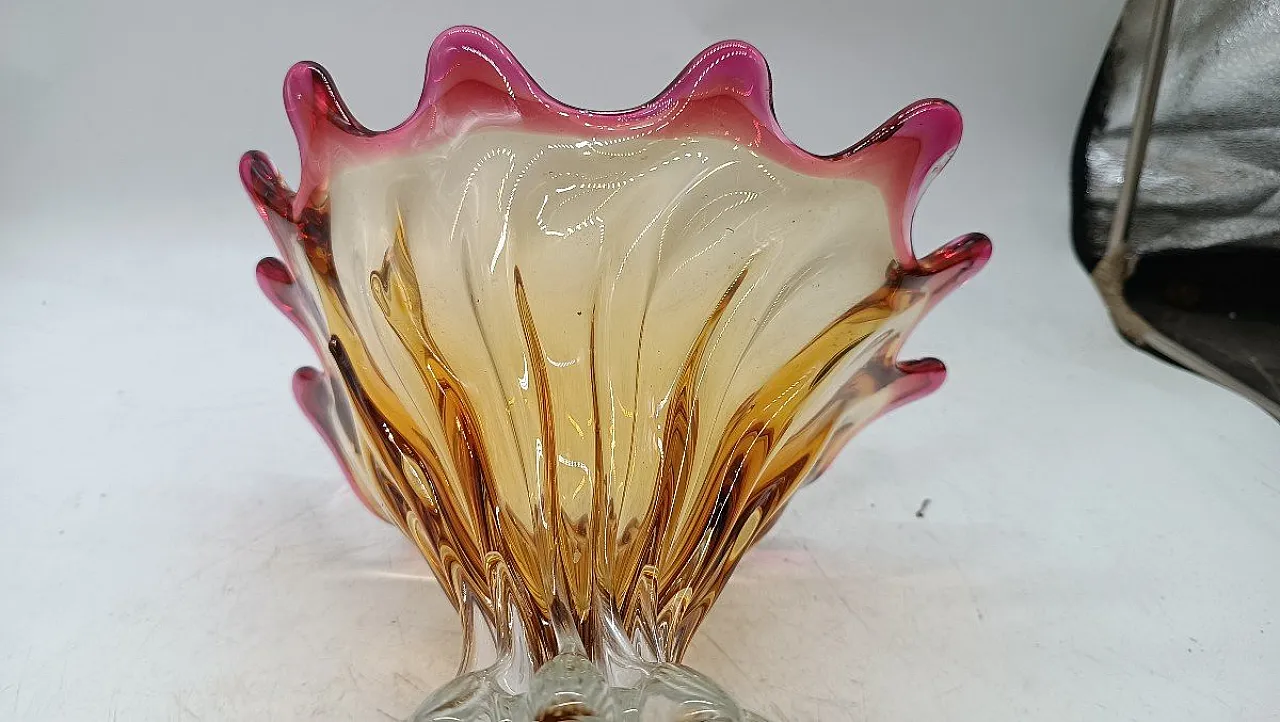 Vaso in vetro di Murano, anni '50 7