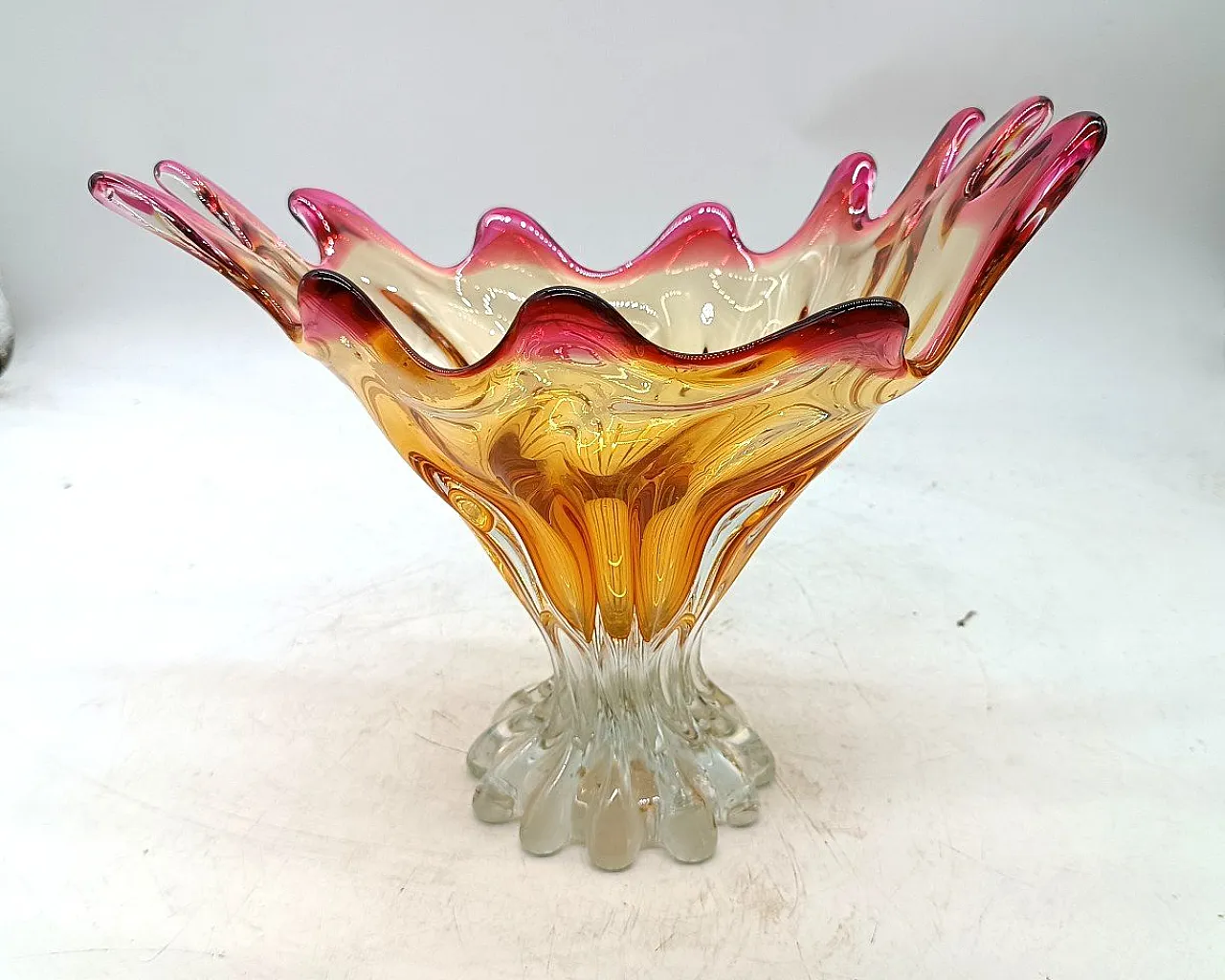 Vaso in vetro di Murano, anni '50 9