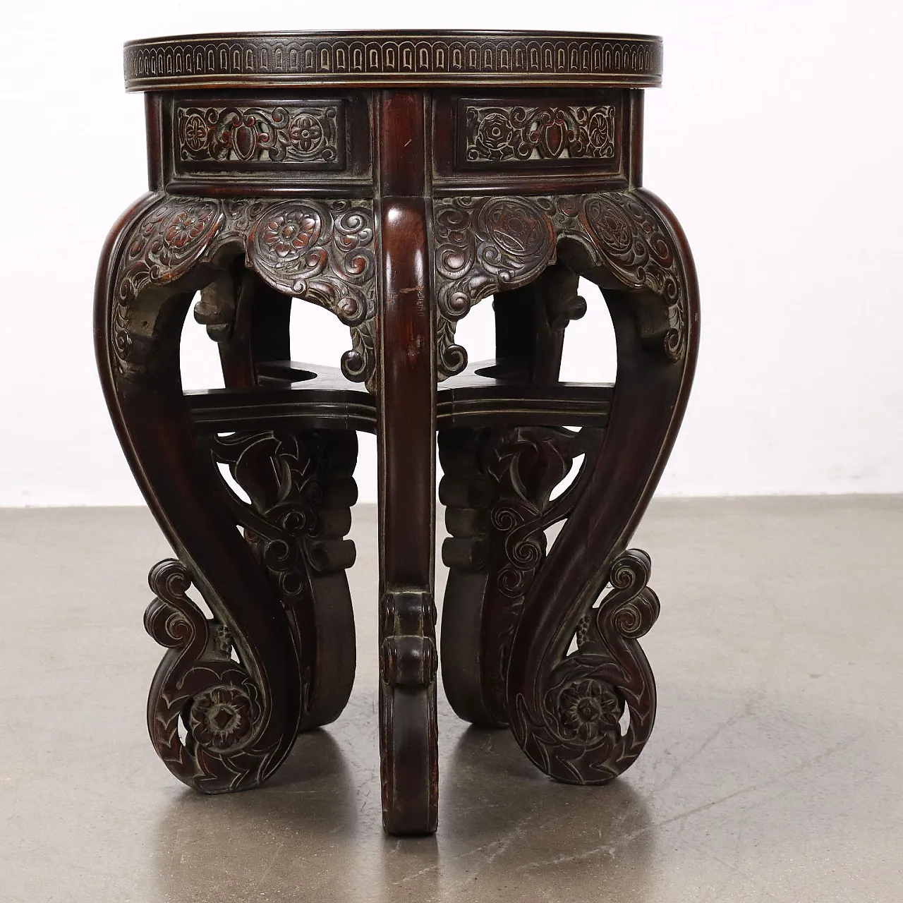 Carved wooden coffee table by Rino Galimberti, 20th century 7