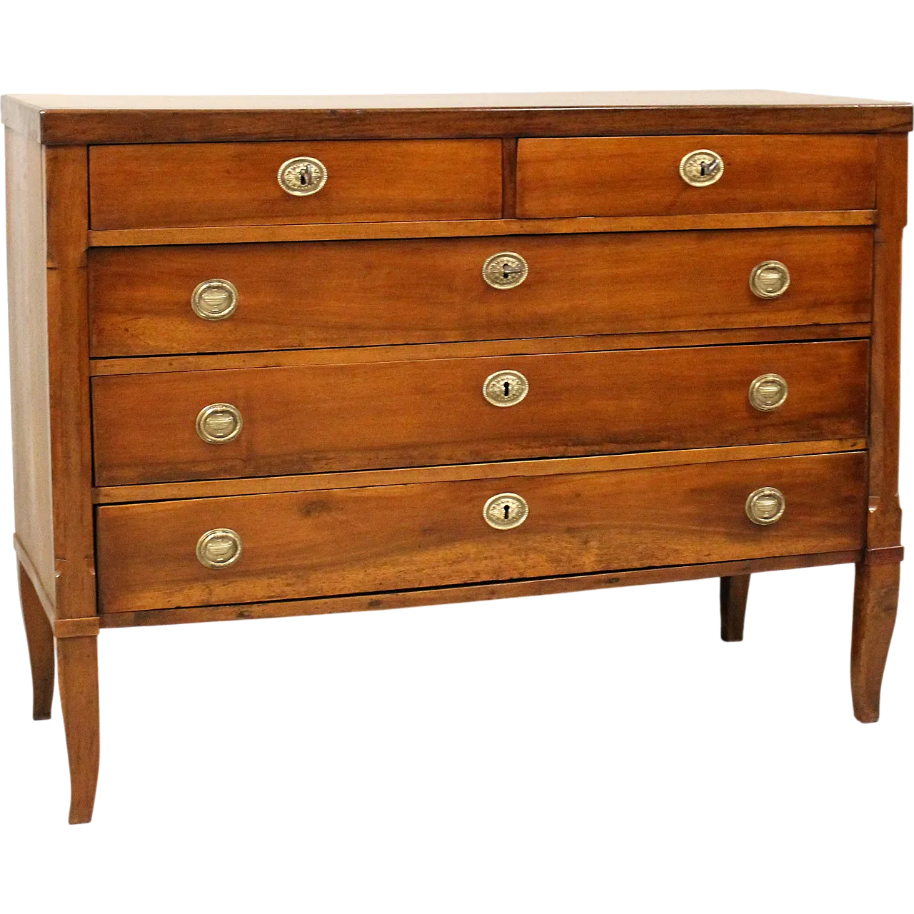 Direttorio chest of drawers Italian walnut,  18th century 13