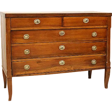 Direttorio chest of drawers Italian walnut,  18th century