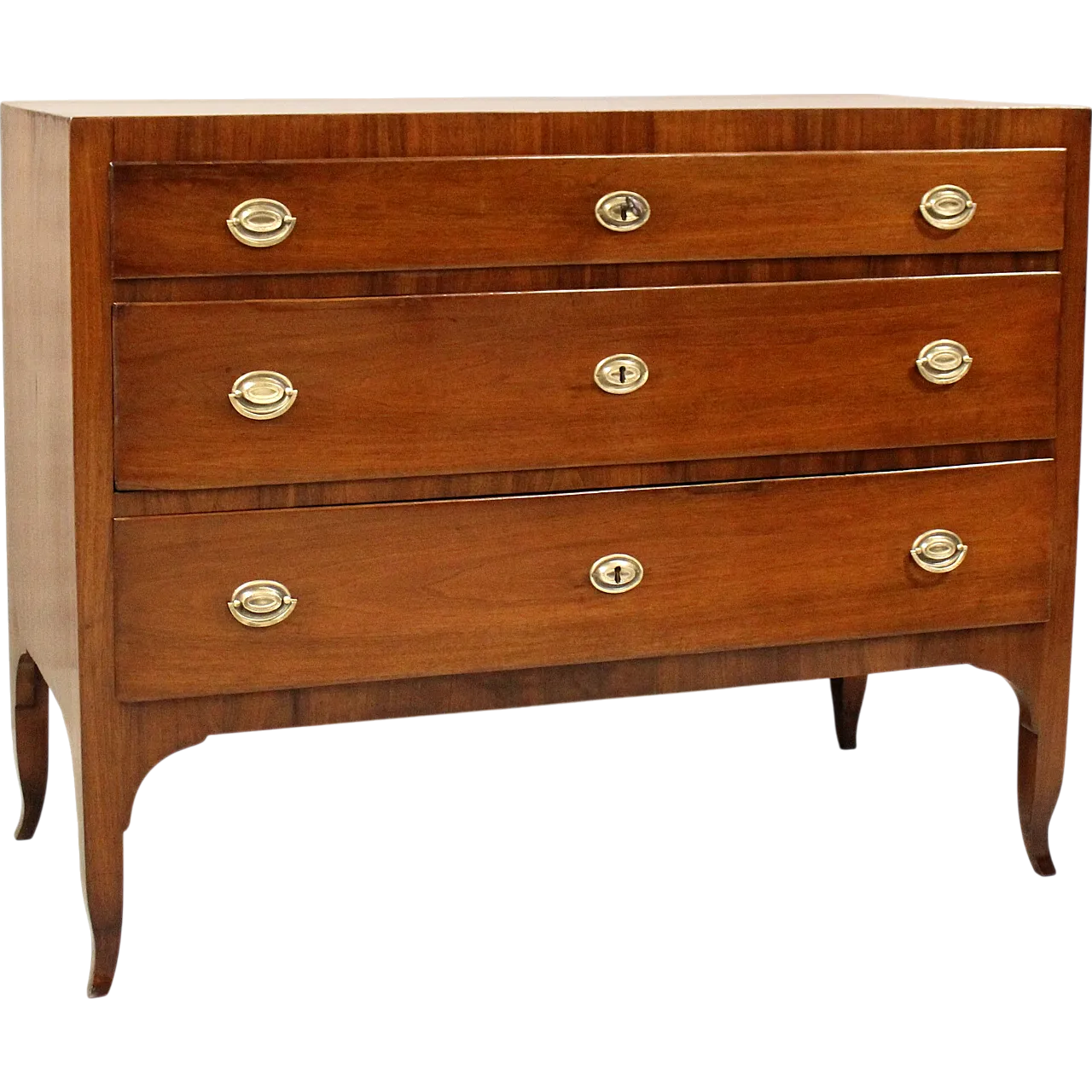 Chest of drawers in 18th century Italian Direttorio walnut 12