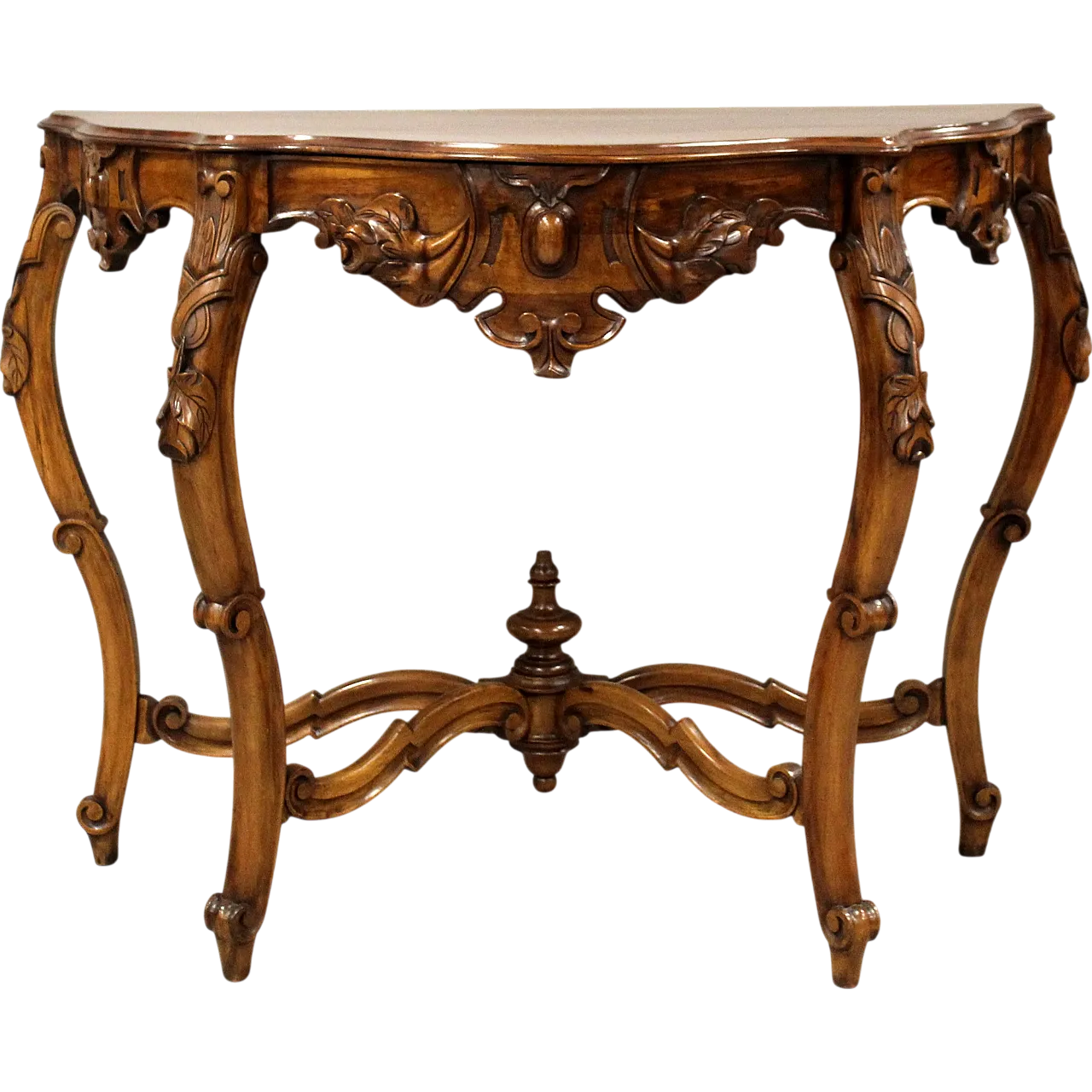 Louis Philippe console in Italian walnut, 19th century 13