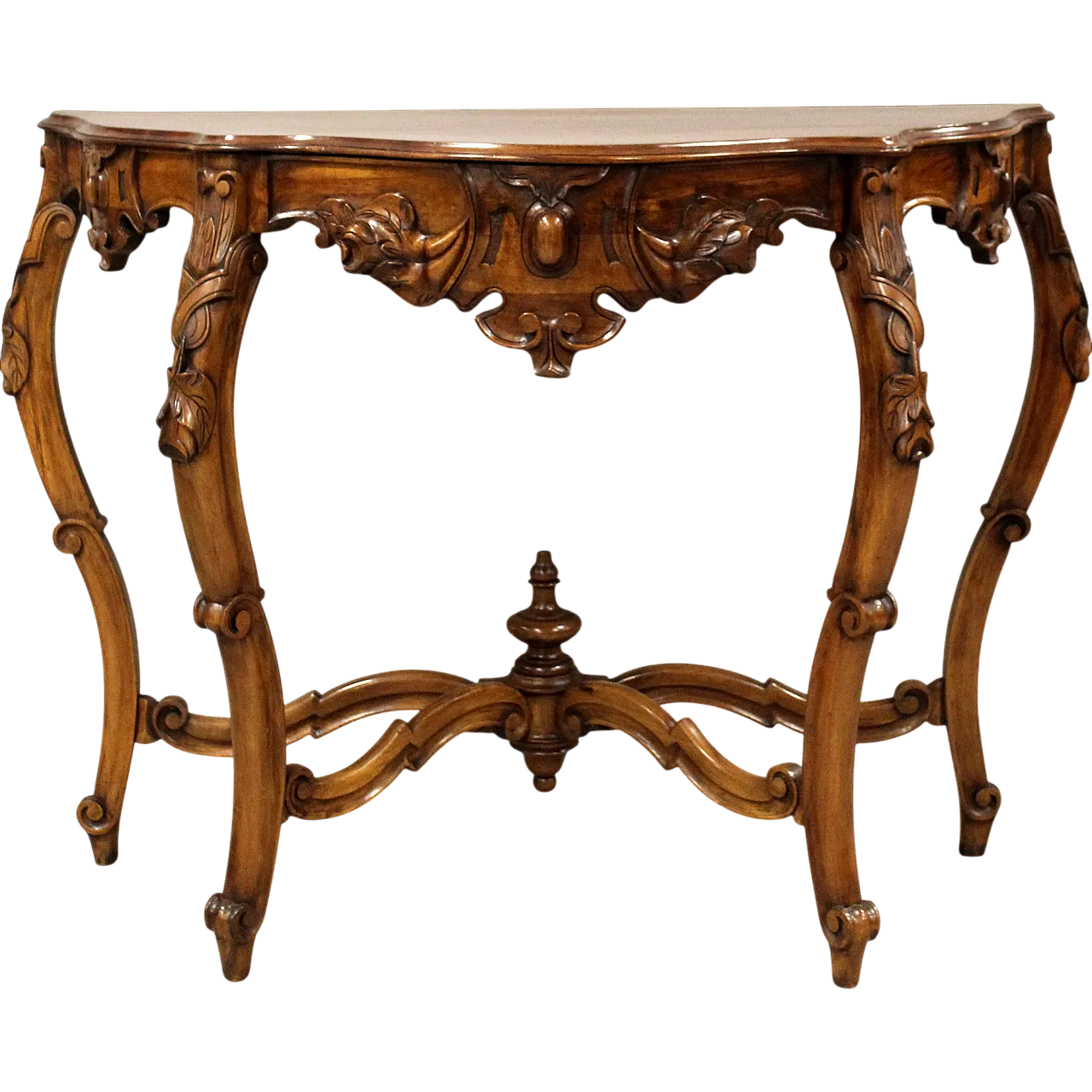 Louis Philippe console in Italian walnut, 19th century 14