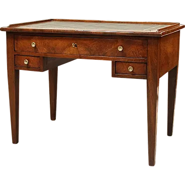 Direttorio writing desk in  Italian walnut, 19th century